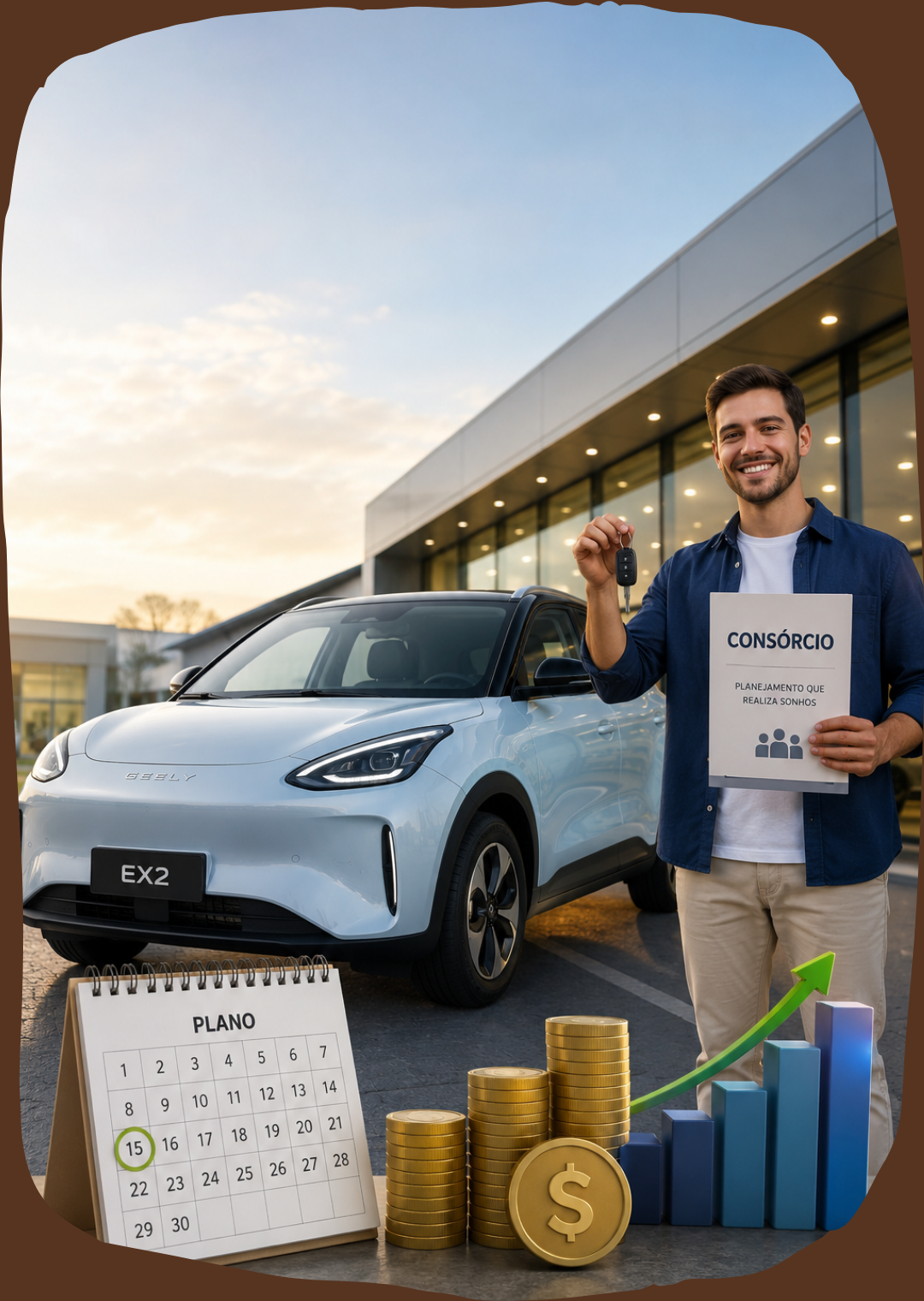Quanto custa um Geely EX2 e como funciona o consórcio